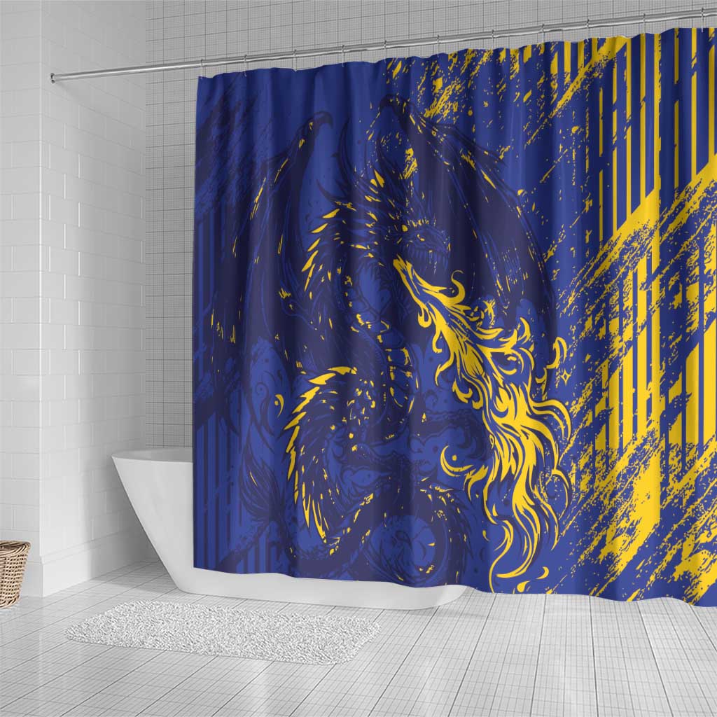 Bosnia And Herzegovina Shower Curtain Fierce Dragon Heritage