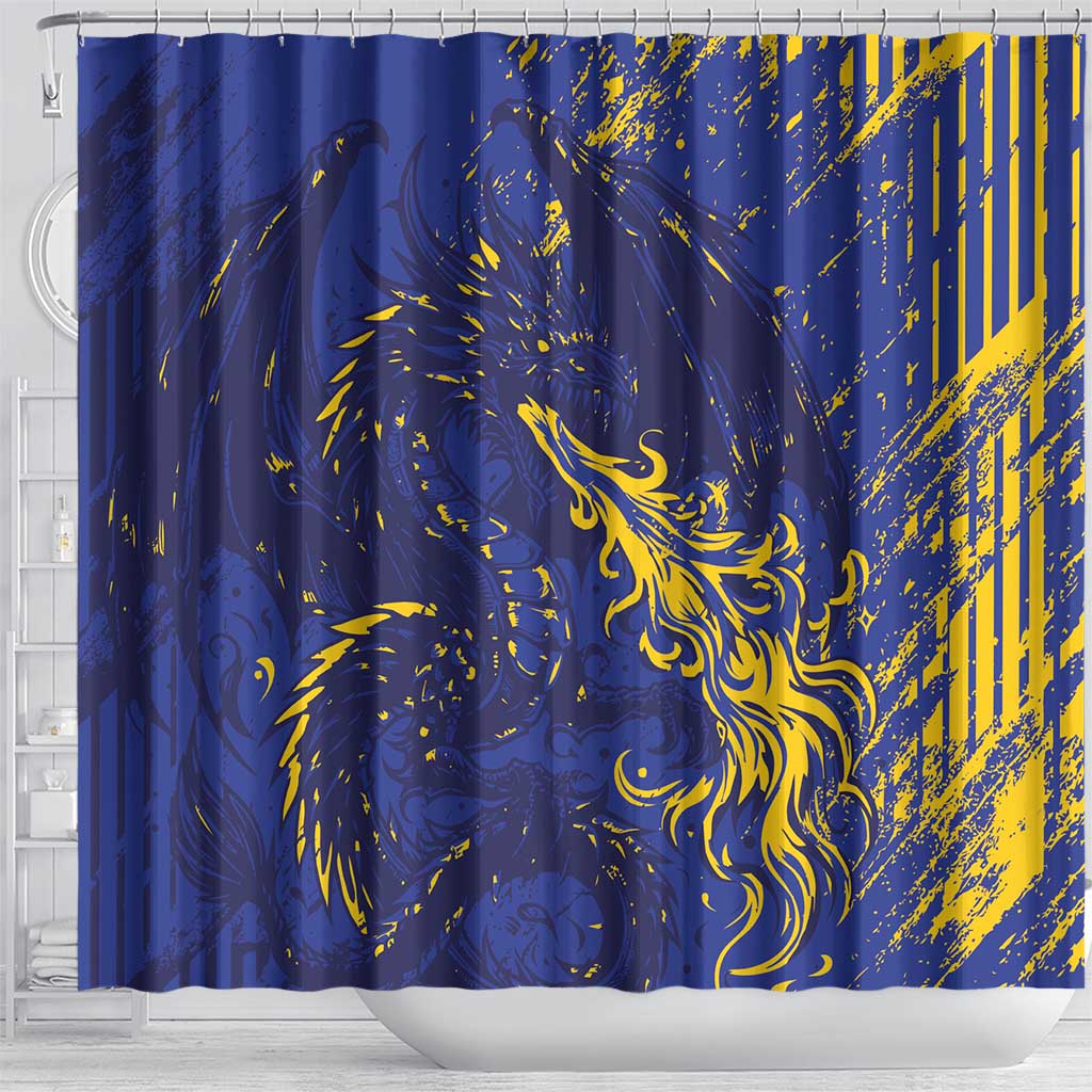 Bosnia And Herzegovina Shower Curtain Fierce Dragon Heritage