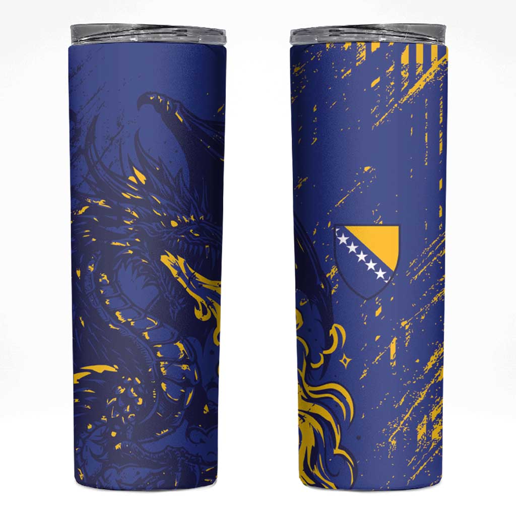 Bosnia And Herzegovina Skinny Tumbler Fierce Dragon Heritage