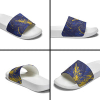 Bosnia And Herzegovina Slide Sandals Fierce Dragon Heritage
