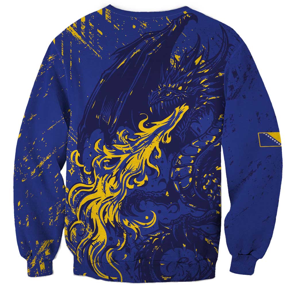 Bosnia And Herzegovina Sweatshirt Fierce Dragon Heritage