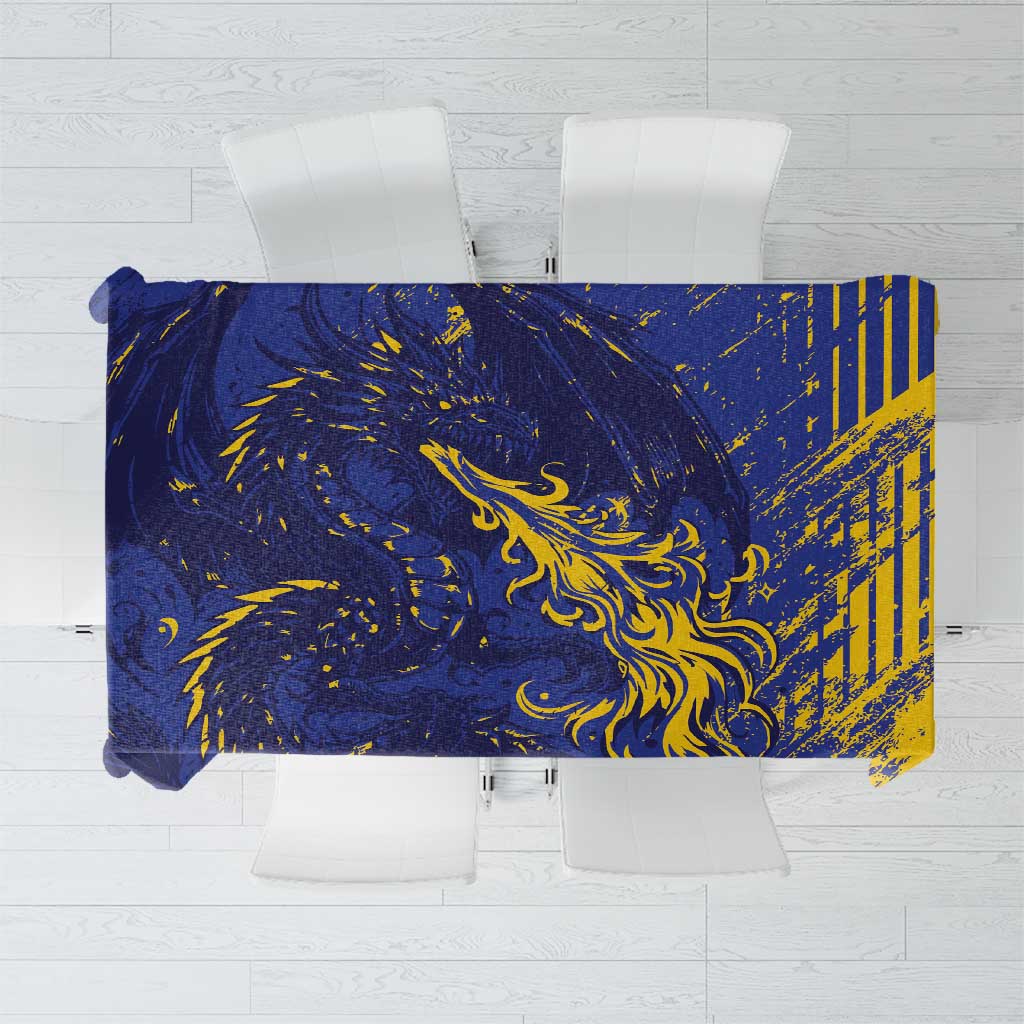 Bosnia And Herzegovina Tablecloth Fierce Dragon Heritage