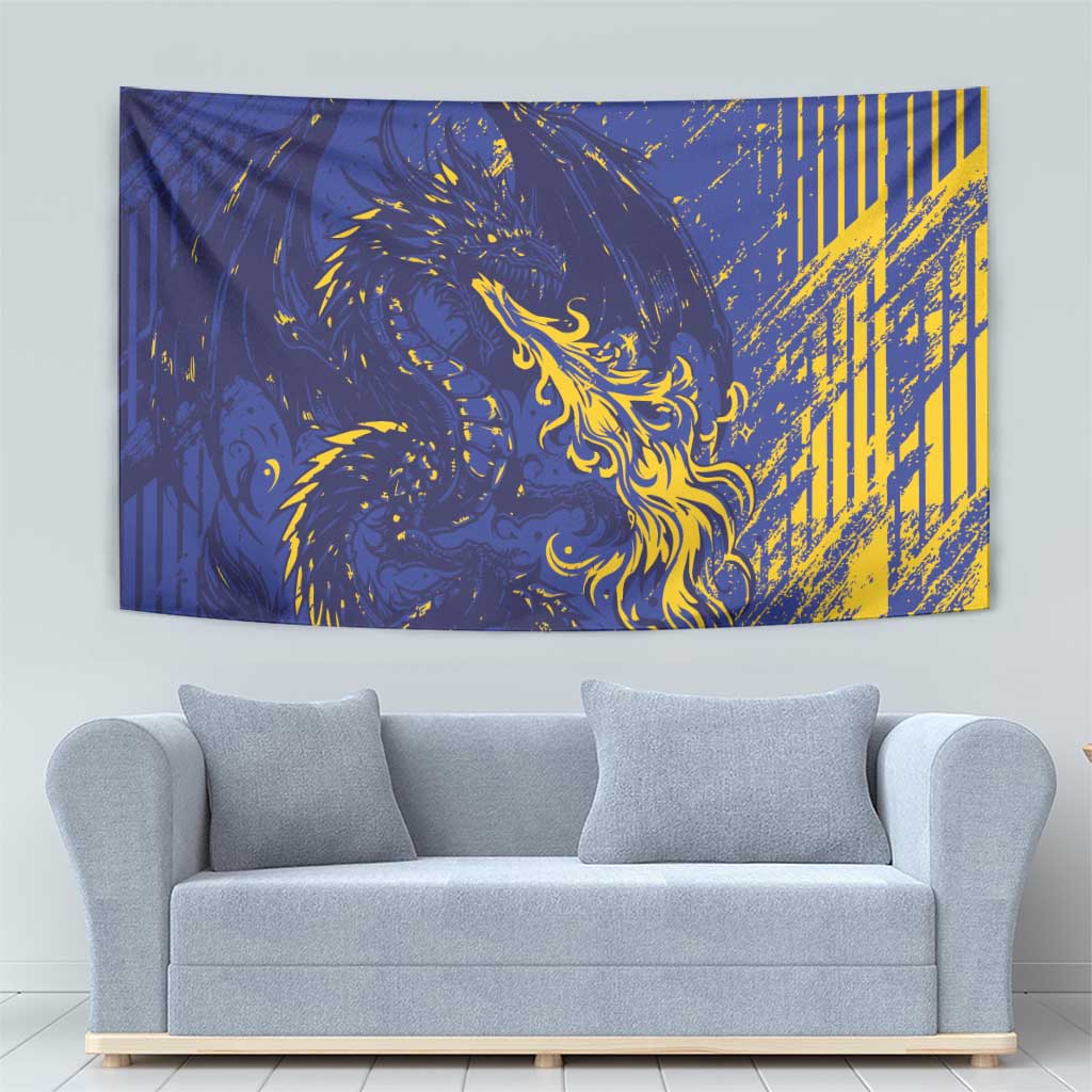 Bosnia And Herzegovina Tapestry Fierce Dragon Heritage