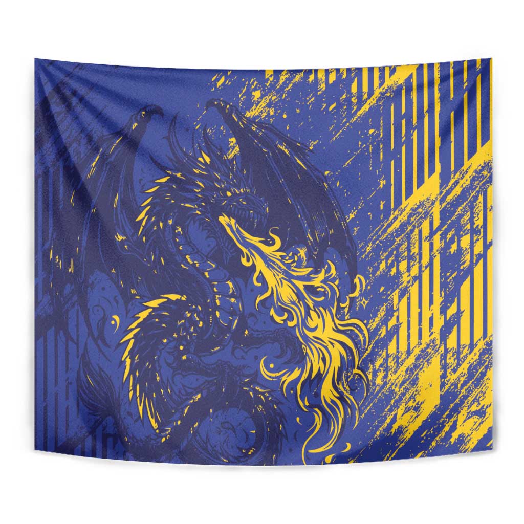 Bosnia And Herzegovina Tapestry Fierce Dragon Heritage