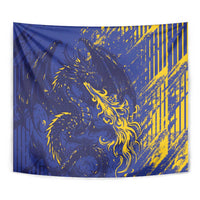 Bosnia And Herzegovina Tapestry Fierce Dragon Heritage