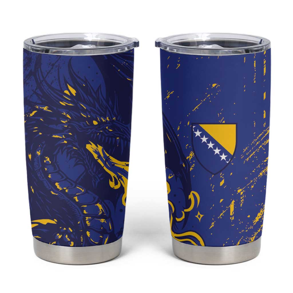 Bosnia And Herzegovina Tumbler Cup Fierce Dragon Heritage