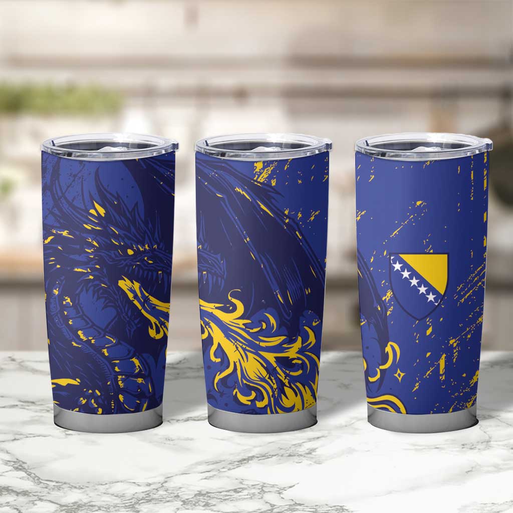 Bosnia And Herzegovina Tumbler Cup Fierce Dragon Heritage