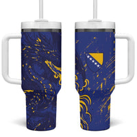 Bosnia And Herzegovina Tumbler With Handle Fierce Dragon Heritage