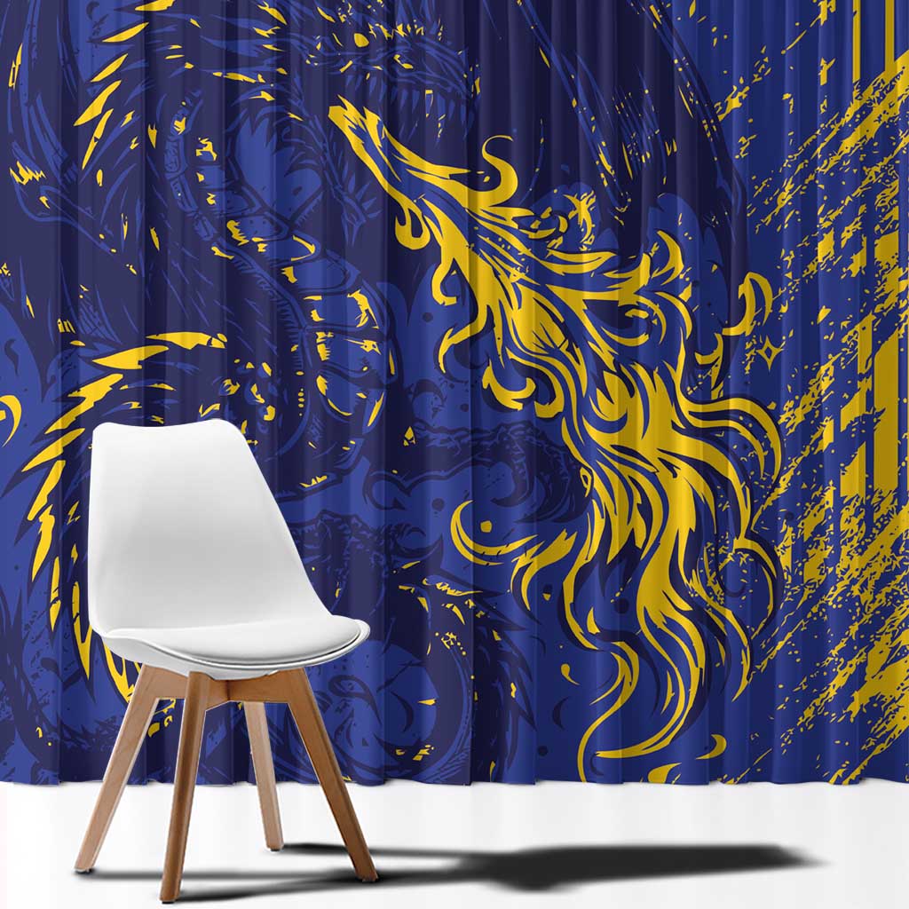 Bosnia And Herzegovina Window Curtain Fierce Dragon Heritage