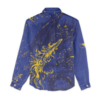 Bosnia And Herzegovina Women Casual Shirt Fierce Dragon Heritage