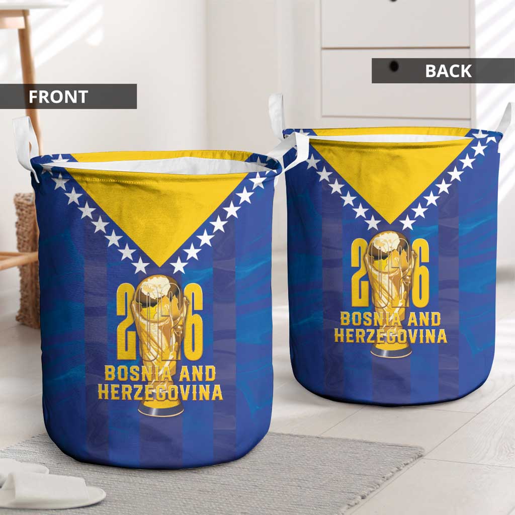Football 2026 Bosnia And Herzegovina Laundry Basket Trophy Style