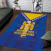 Football 2026 Bosnia And Herzegovina Area Rug Trophy Style