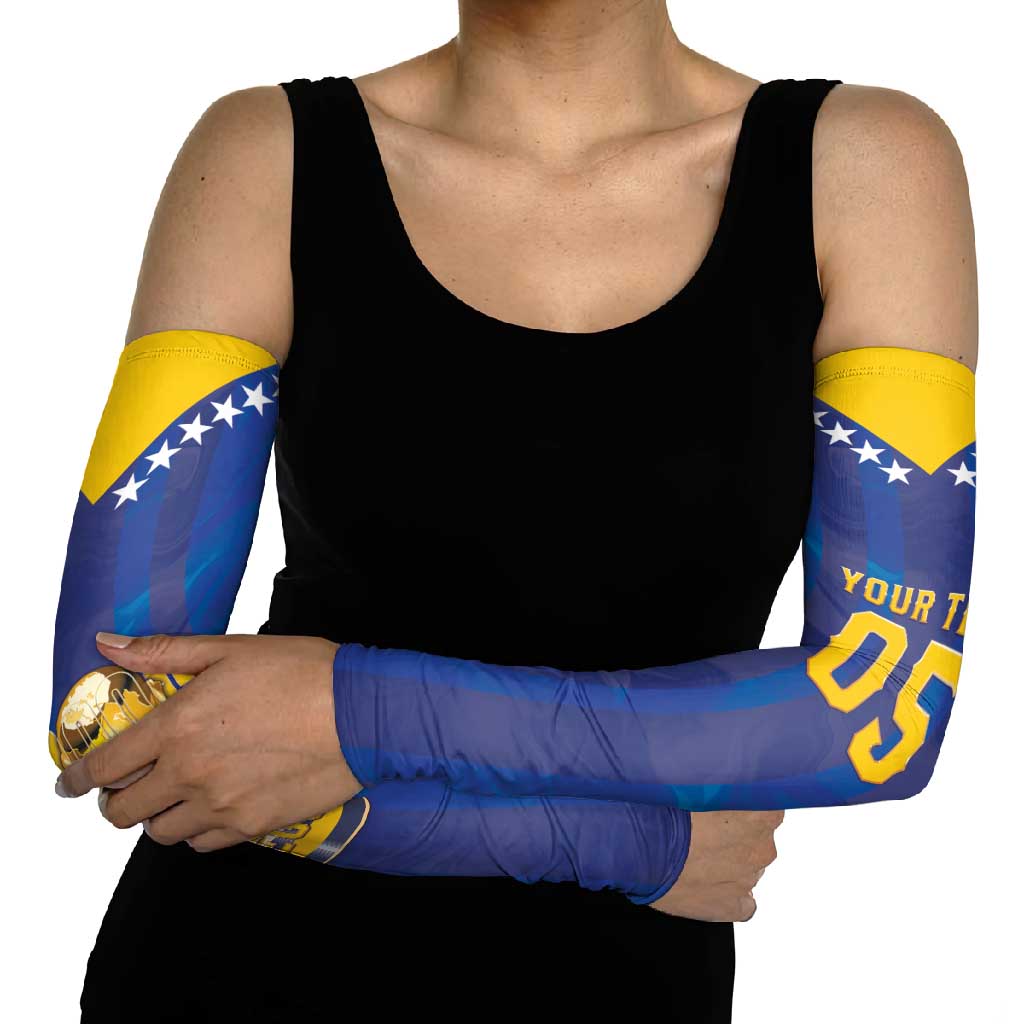 Custom Football 2026 Bosnia And Herzegovina Arm Sleeves Trophy Style