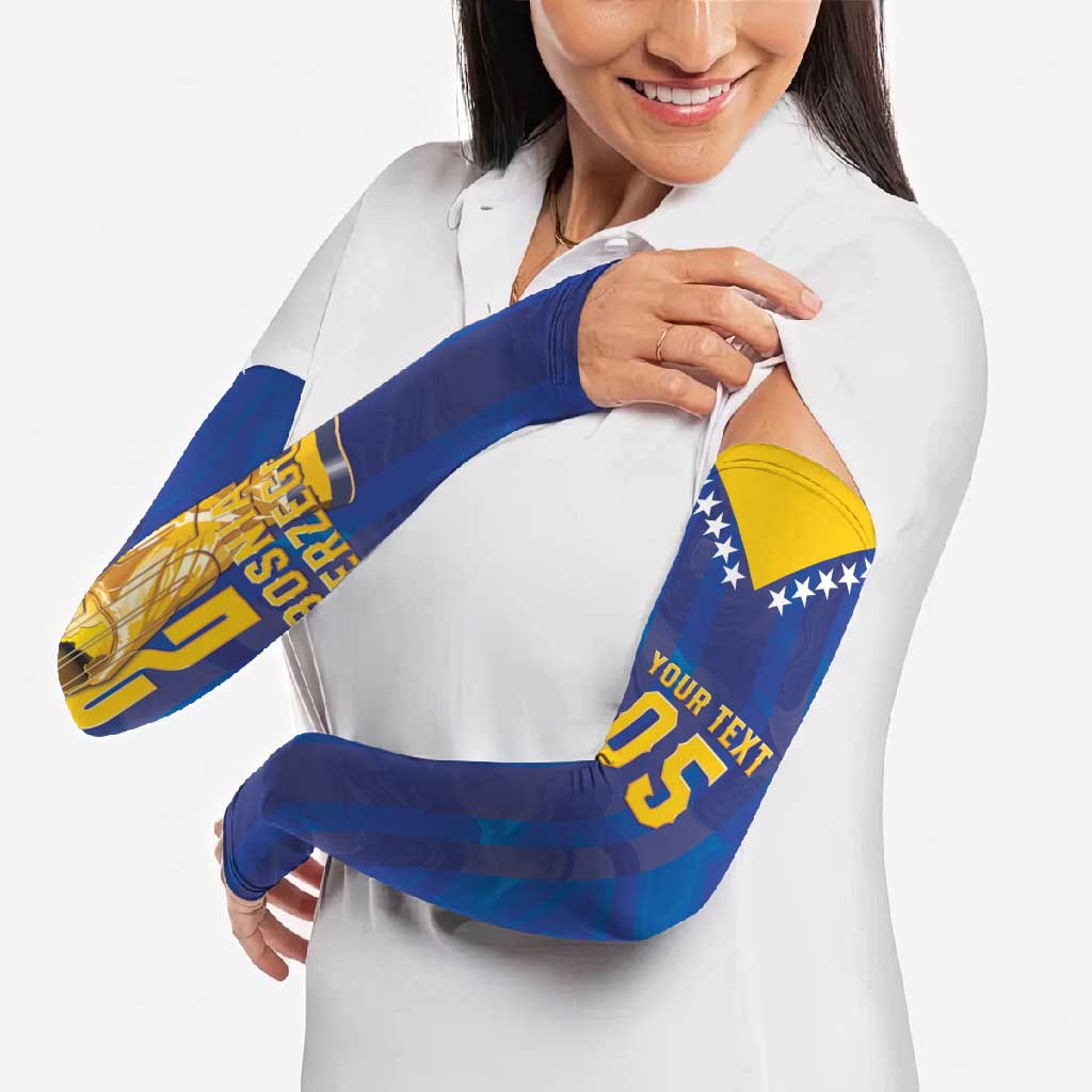 Custom Football 2026 Bosnia And Herzegovina Arm Sleeves Trophy Style