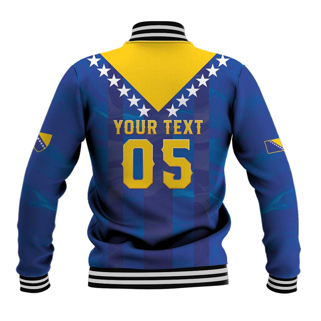 Custom Football 2026 Bosnia And Herzegovina Baseball Jacket Trophy Style