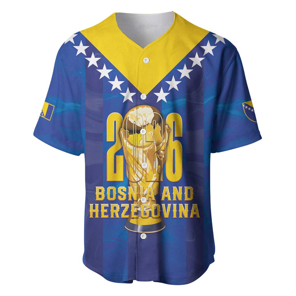Custom Football 2026 Bosnia And Herzegovina Baseball Jersey Trophy Style