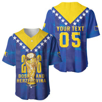 Custom Football 2026 Bosnia And Herzegovina Baseball Jersey Trophy Style