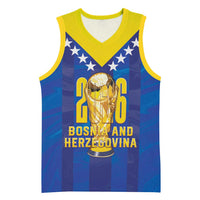 Custom Football 2026 Bosnia And Herzegovina Basketball Jersey Trophy Style
