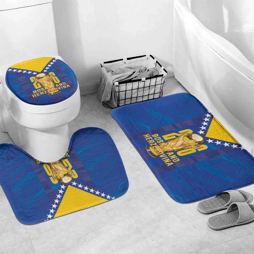 Football 2026 Bosnia And Herzegovina Bathroom Set Trophy Style