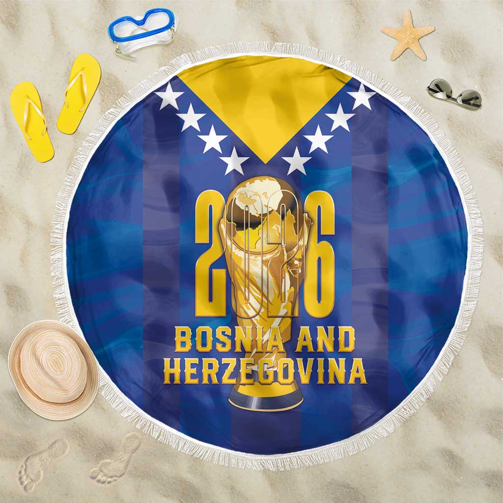 Football 2026 Bosnia And Herzegovina Beach Blanket Trophy Style