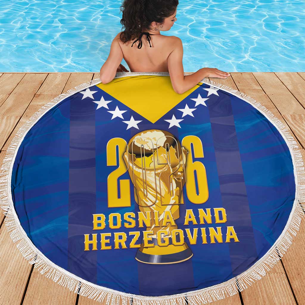 Football 2026 Bosnia And Herzegovina Beach Blanket Trophy Style