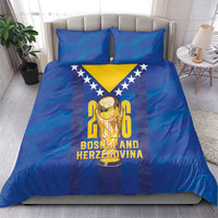 Football 2026 Bosnia And Herzegovina Bedding Set Trophy Style