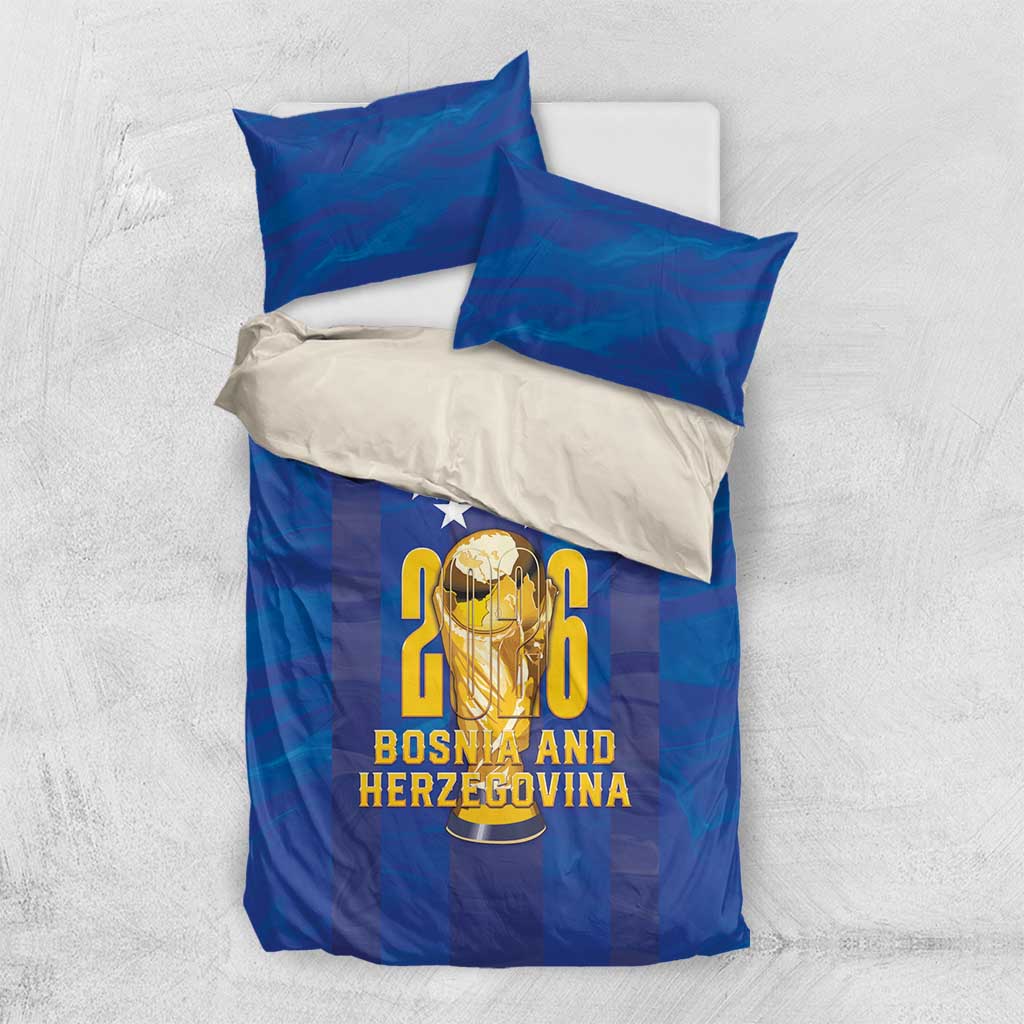 Football 2026 Bosnia And Herzegovina Bedding Set Trophy Style