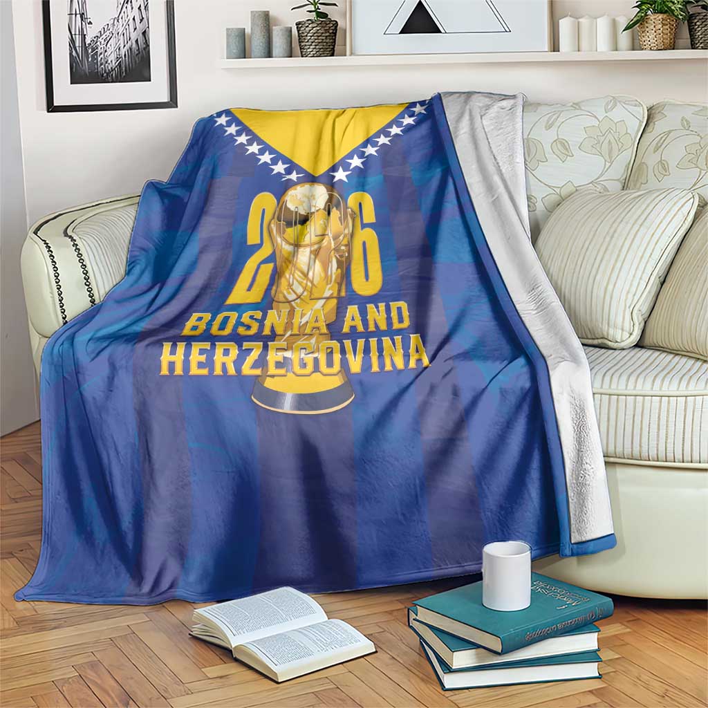 Football 2026 Bosnia And Herzegovina Blanket Trophy Style