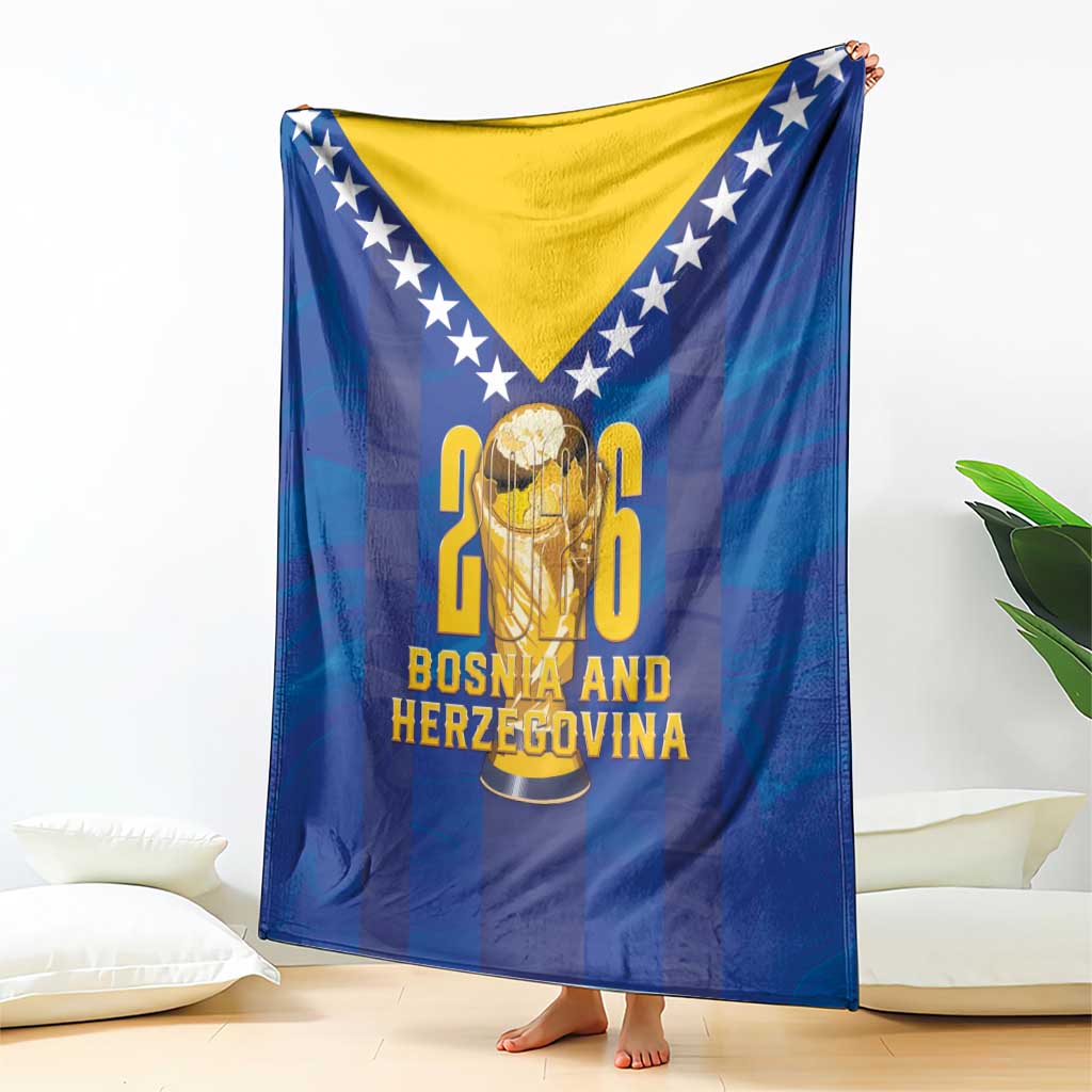 Football 2026 Bosnia And Herzegovina Blanket Trophy Style