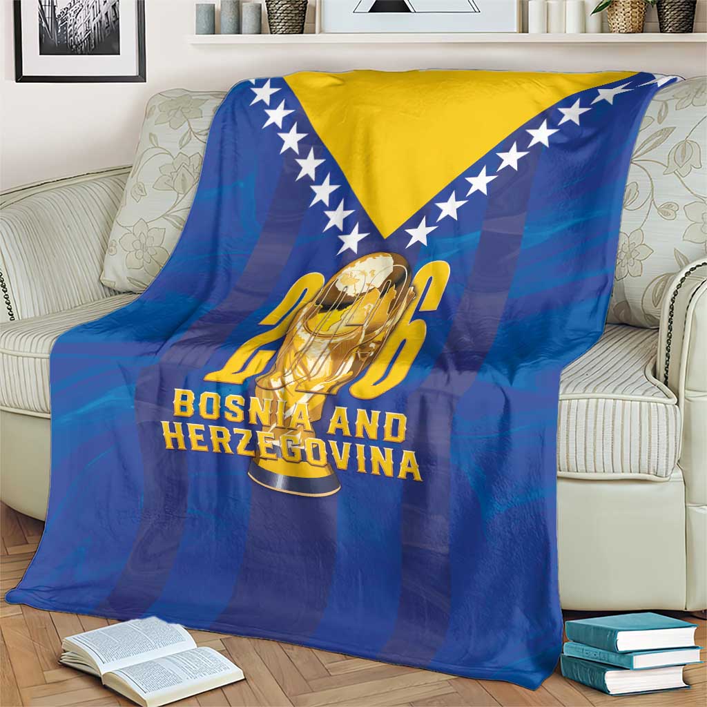 Football 2026 Bosnia And Herzegovina Blanket Trophy Style