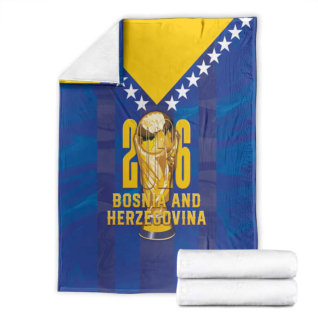 Football 2026 Bosnia And Herzegovina Blanket Trophy Style