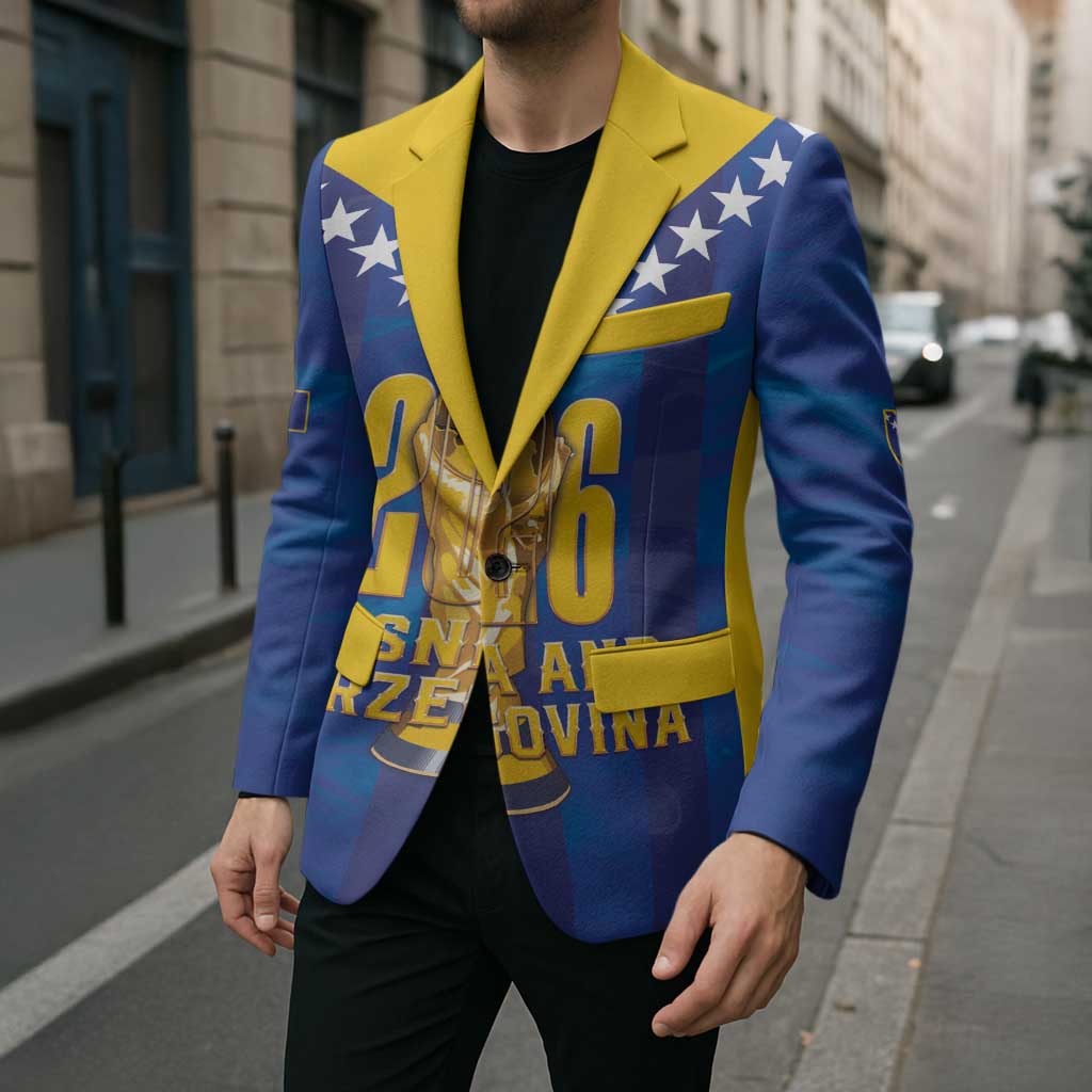Custom Football 2026 Bosnia And Herzegovina Blazer Trophy Style