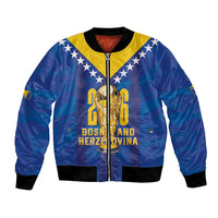Custom Football 2026 Bosnia And Herzegovina Bomber Jacket Trophy Style
