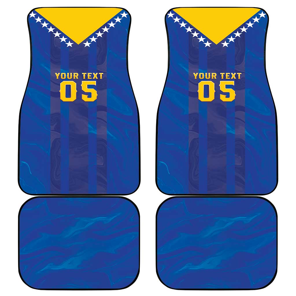 Custom Football 2026 Bosnia And Herzegovina Car Mats Trophy Style