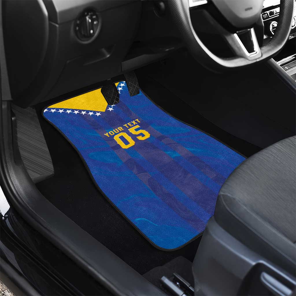 Custom Football 2026 Bosnia And Herzegovina Car Mats Trophy Style