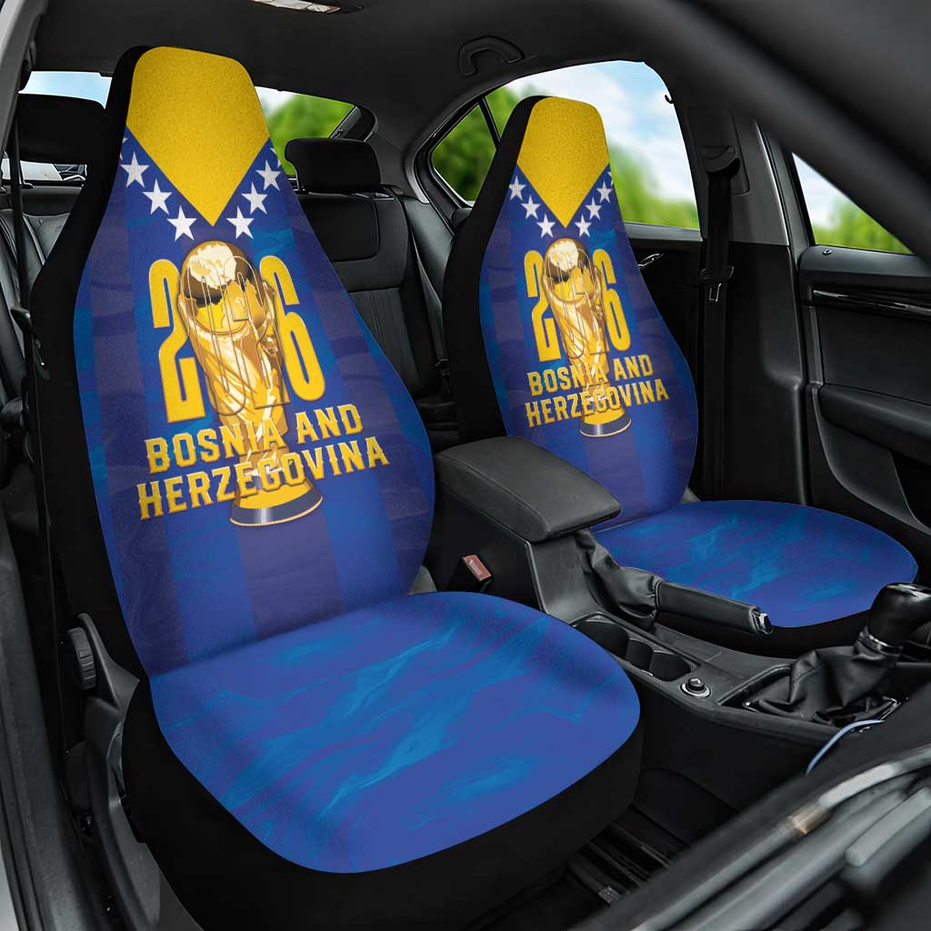 Football 2026 Bosnia And Herzegovina Car Seat Cover Trophy Style