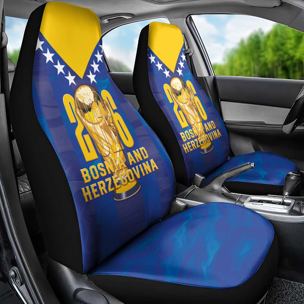 Football 2026 Bosnia And Herzegovina Car Seat Cover Trophy Style