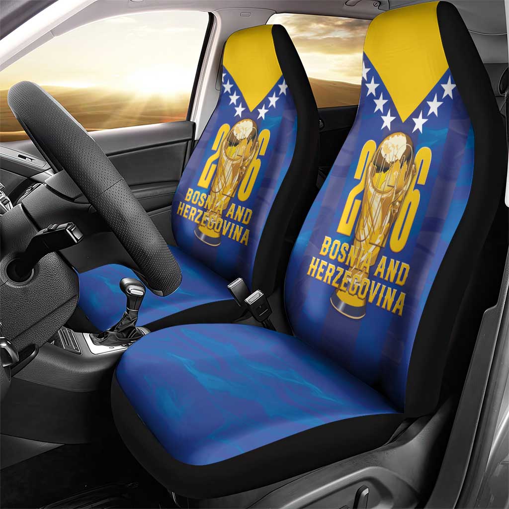 Football 2026 Bosnia And Herzegovina Car Seat Cover Trophy Style