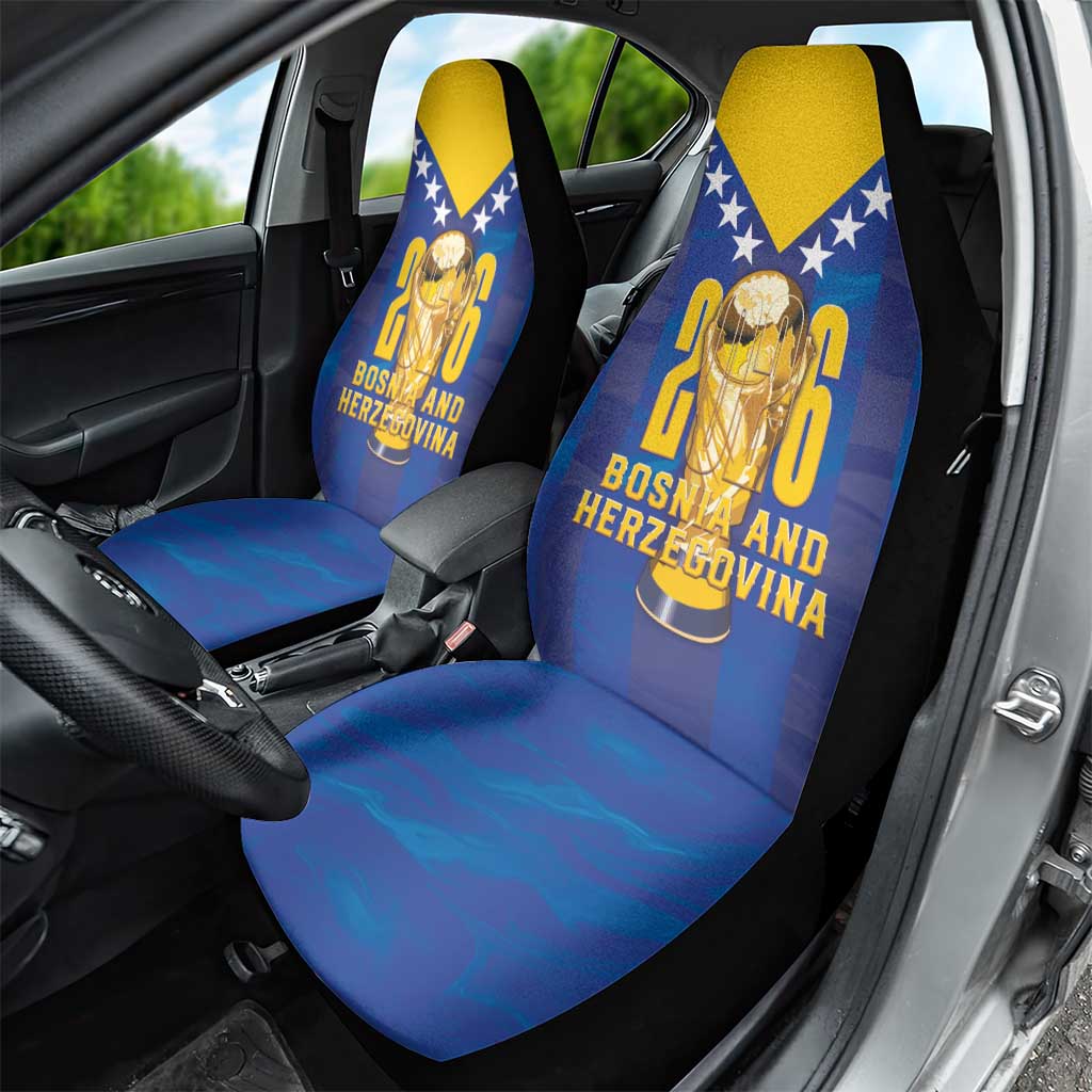 Football 2026 Bosnia And Herzegovina Car Seat Cover Trophy Style