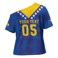 Custom Football 2026 Bosnia And Herzegovina Cross Shoulder Shirt Trophy Style