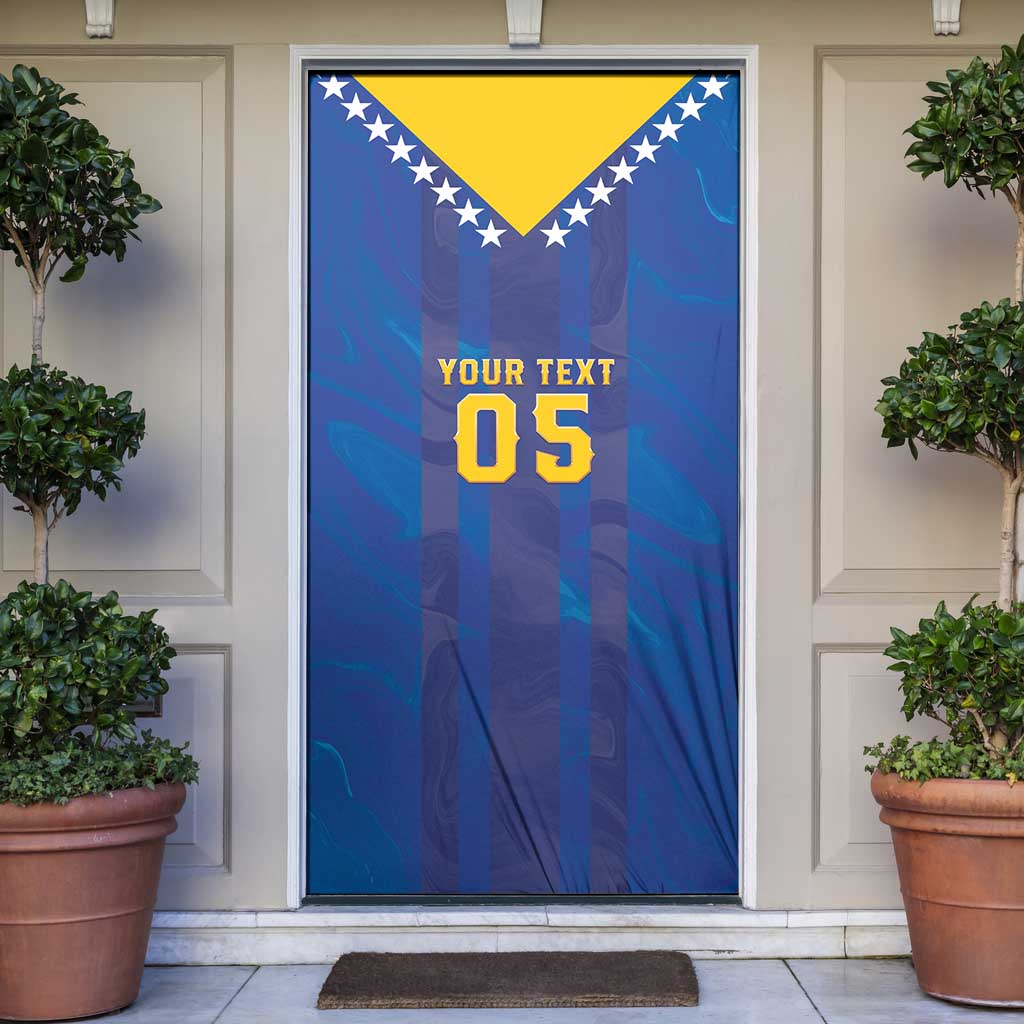 Custom Football 2026 Bosnia And Herzegovina Door Cover Trophy Style