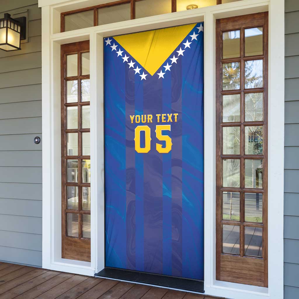 Custom Football 2026 Bosnia And Herzegovina Door Cover Trophy Style