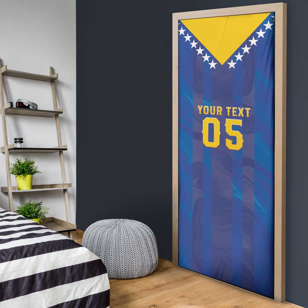 Custom Football 2026 Bosnia And Herzegovina Door Cover Trophy Style