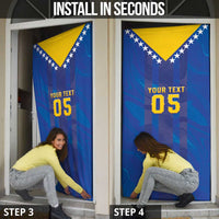 Custom Football 2026 Bosnia And Herzegovina Door Cover Trophy Style