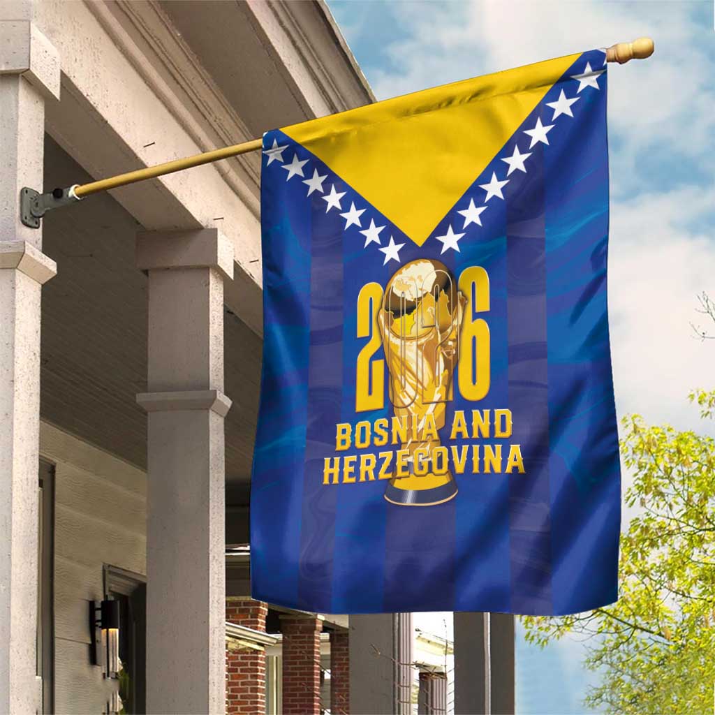 Football 2026 Bosnia And Herzegovina Garden Flag Trophy Style