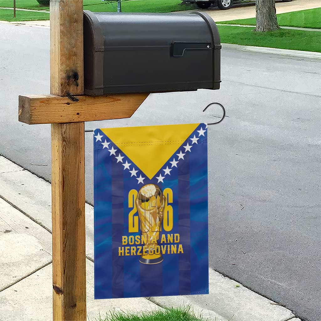 Football 2026 Bosnia And Herzegovina Garden Flag Trophy Style
