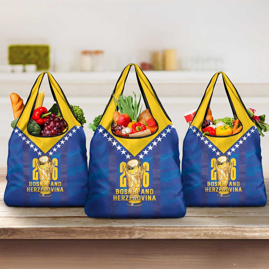 Football 2026 Bosnia And Herzegovina Grocery Bag Trophy Style