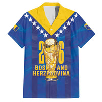 Custom Football 2026 Bosnia And Herzegovina Hawaiian Shirt Trophy Style