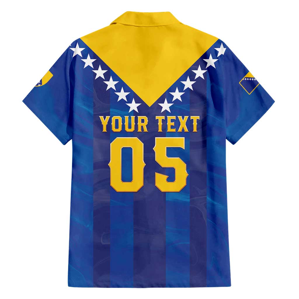 Custom Football 2026 Bosnia And Herzegovina Hawaiian Shirt Trophy Style