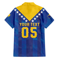 Custom Football 2026 Bosnia And Herzegovina Hawaiian Shirt Trophy Style